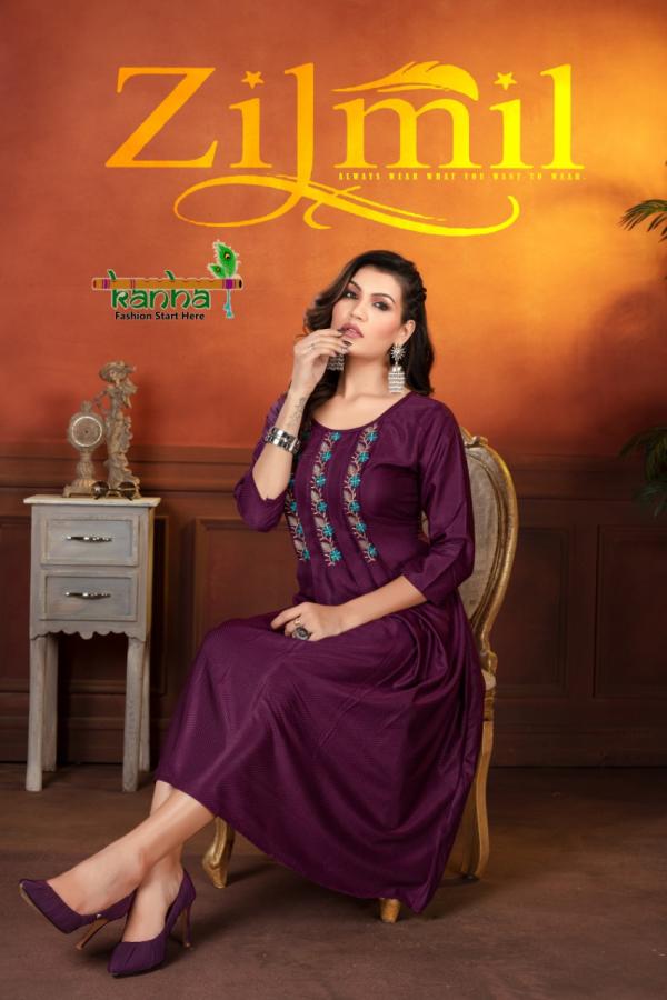 Kanha Zil Mil Fancy Work Designer Exclusive Kurti Collection